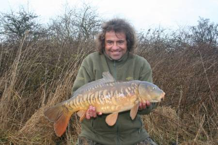 A Beautiful winter mirror caught on a long cast.