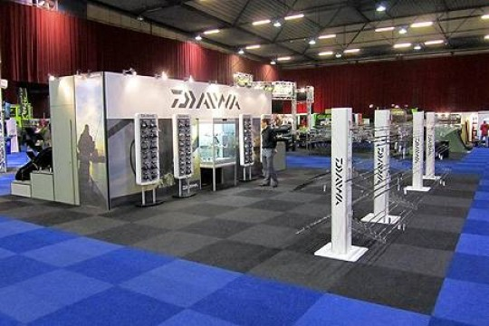 The Daiwa stand at the Zwolle carp show